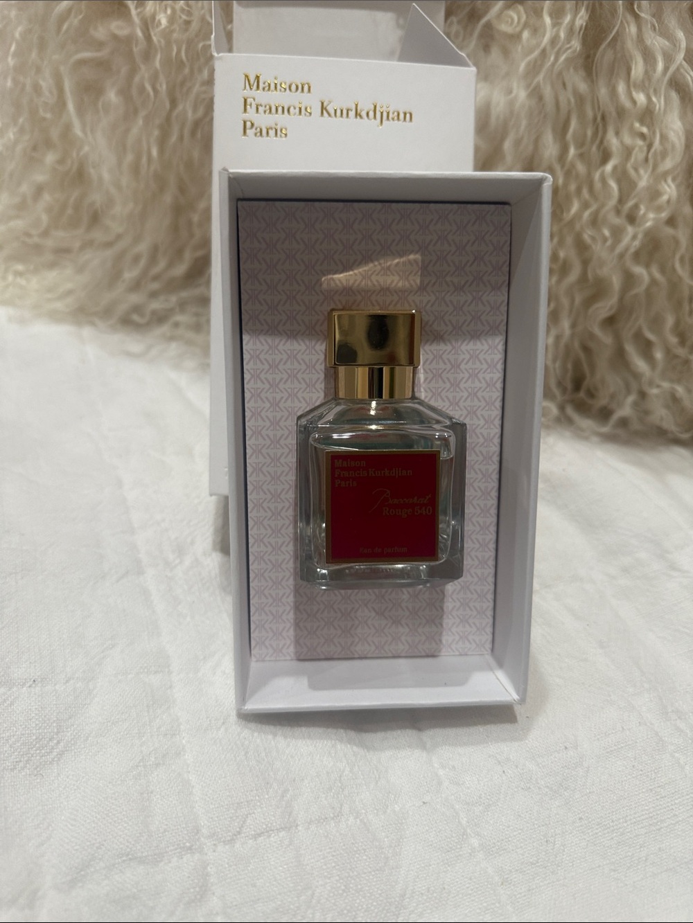 Maison Francis Kurkdjian Mini Perfume Bottle — Red & Gold